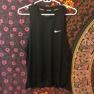 Black nike running tank